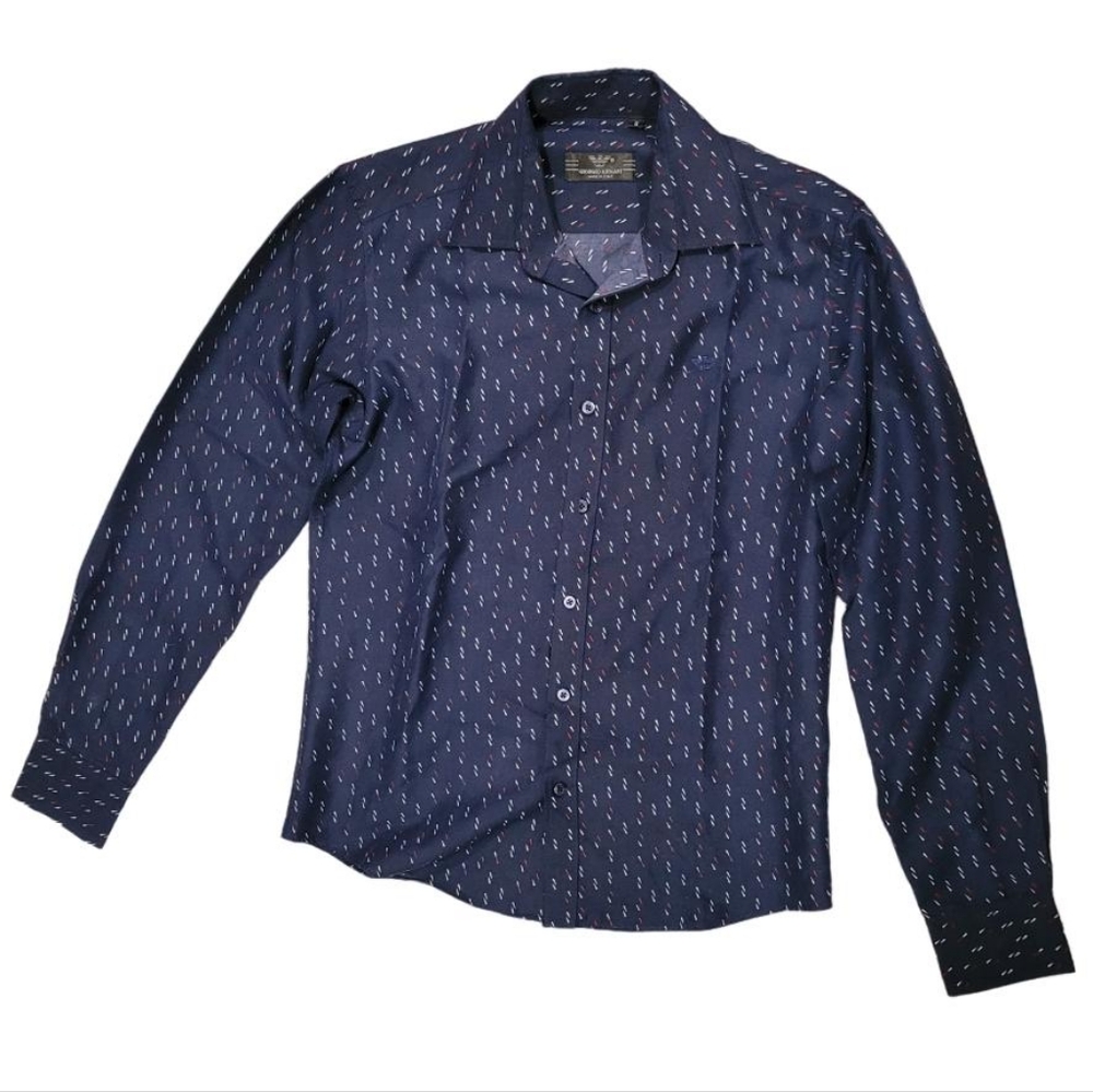 Giorgio Armani Blue Women's Dress Shirt - Size Small